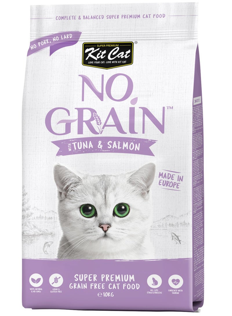 Kit Cat No Grain With Tuna And Salmon cat dry food 10kg