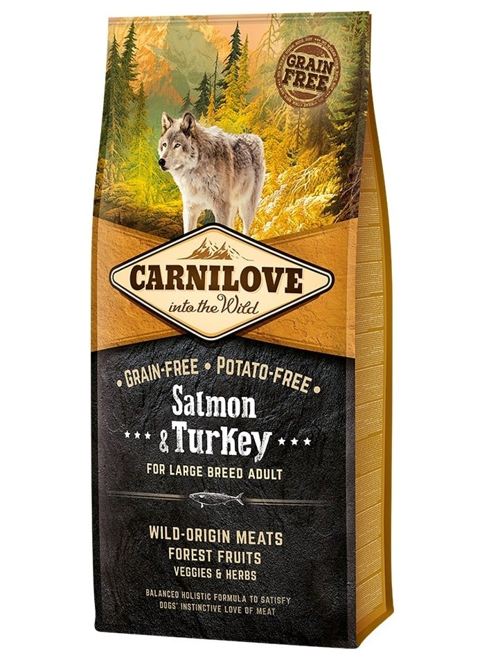 Carnilove Salmon & Turkey for Large Breed Adult Dogs 12kg