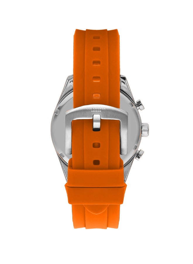 Men's Watch, Multi Function Display and Silicone Strap - LC07987.357, Orange