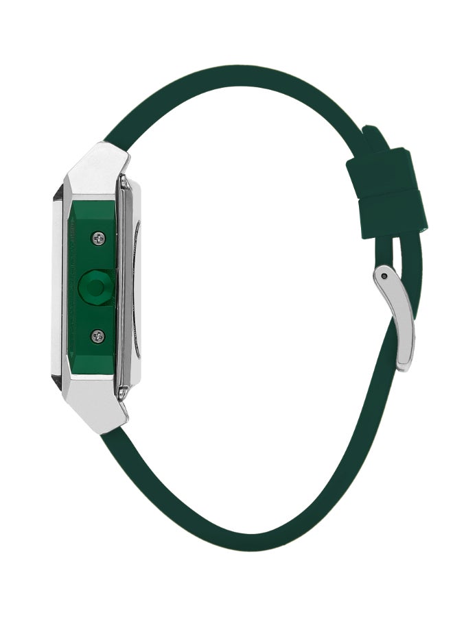 Men's G3265 Movement Watch, Automatic Display and Silicone Strap - LC07900.377, Green