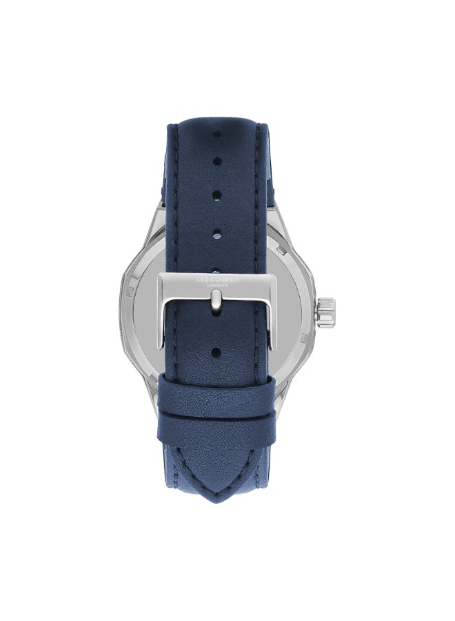 Men's G3265 Movement Watch, Automatic Display and Leather Strap - LC07904.399, Blue