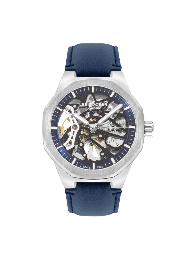 Men's G3265 Movement Watch, Automatic Display and Leather Strap - LC07904.399, Blue