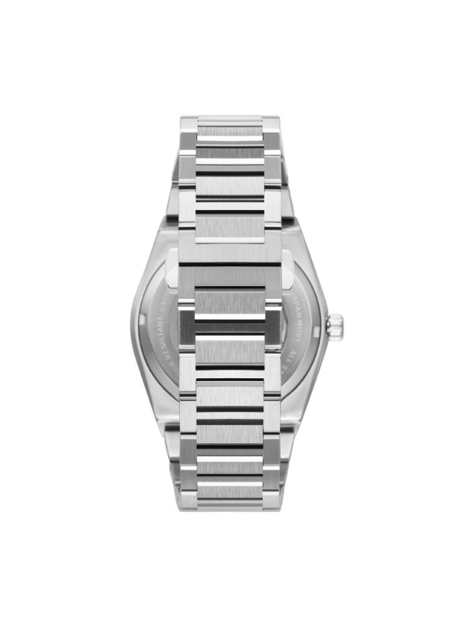 Men's Watch, Automatic Display and Metal Strap - T24301-SBSB, Silver