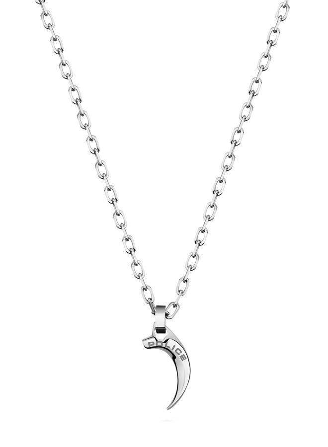 Police Stainless Steel necklace For Men in Silver