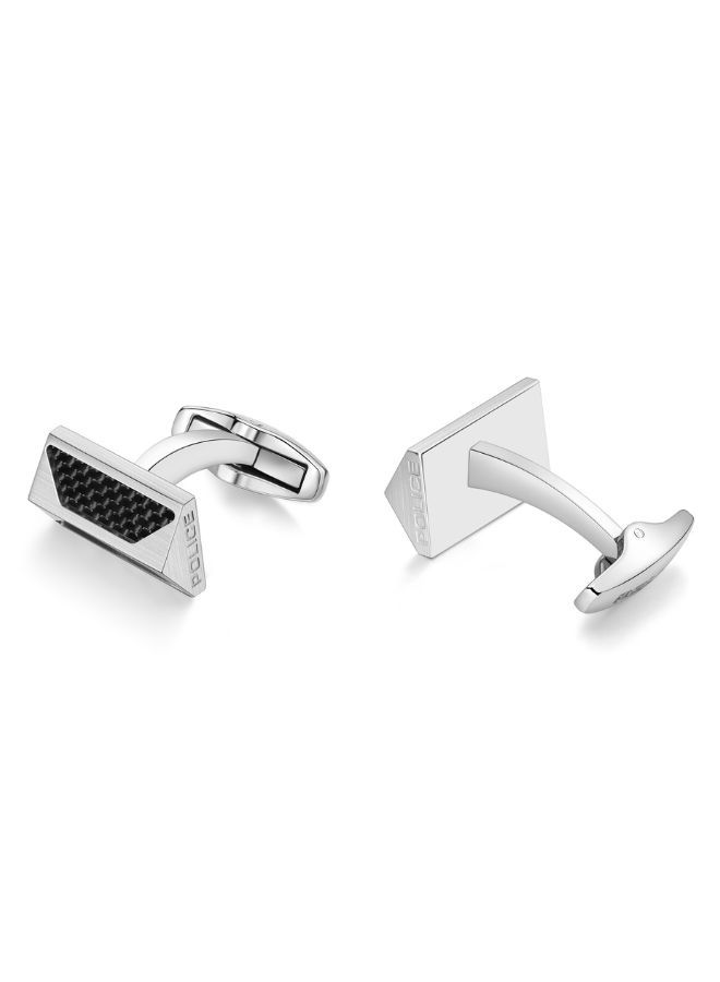 Geometric Metal Cufflinks For Men Silver Color