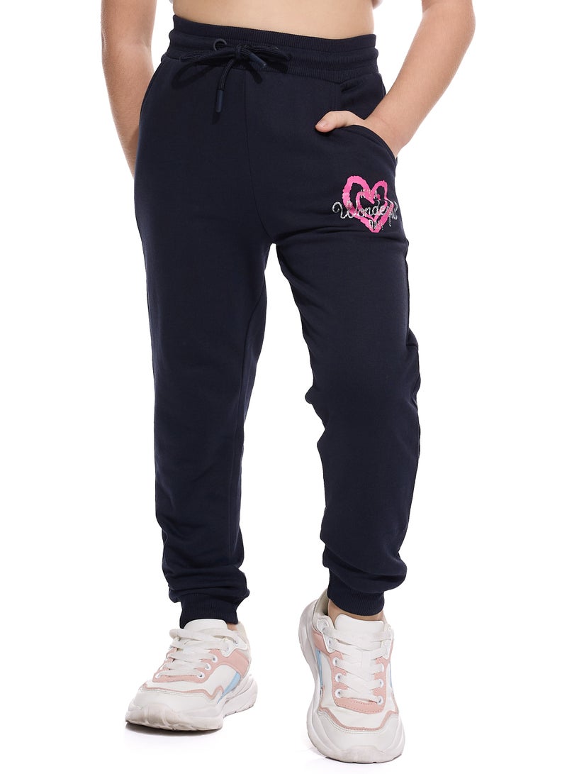 Glitter Heart Hoodie With Matching Jogger