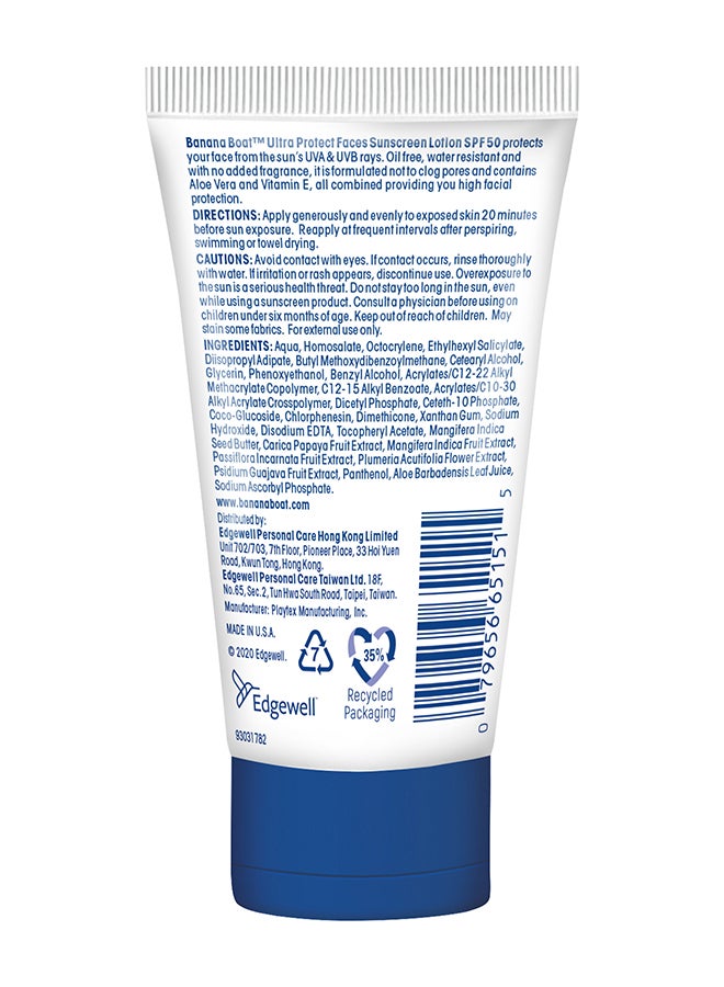 Ultra Protect Faces Sunscreen Lotion SPF50 60ml