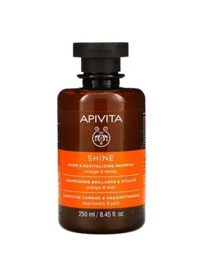 Apivita Shine & Revitalizing Shampoo Orange & Honey 8.45 fl oz 250 ml