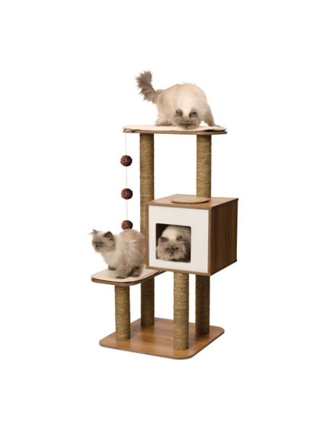 Catit Vesper Cat Furniture VHigh Base Walnut