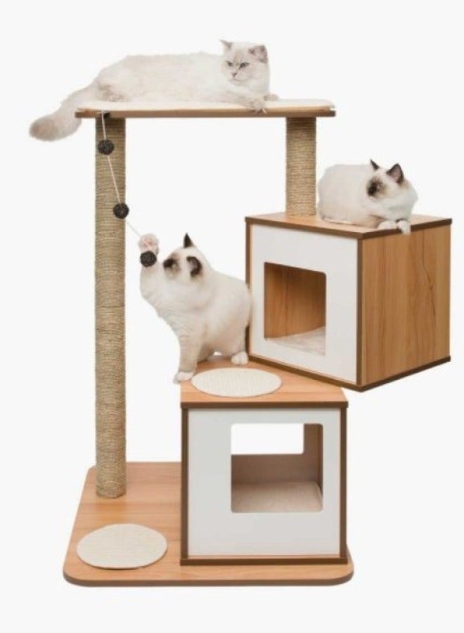 Catit Vesper Cat Furniture VDouble Walnut