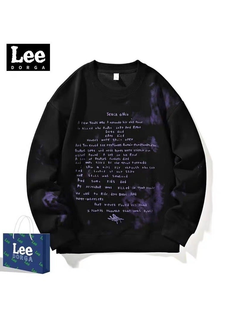 Lee Brand Hoodie Loose Casual Round Neck Long Sleeved Hoodie