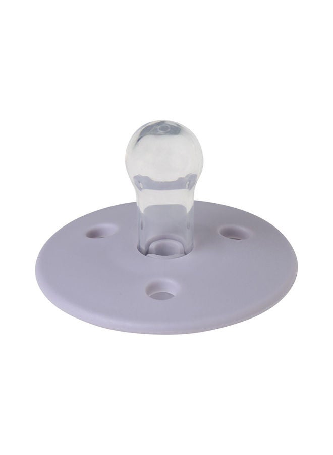 Round Pacifier Silicone 0M - Lilac Flower