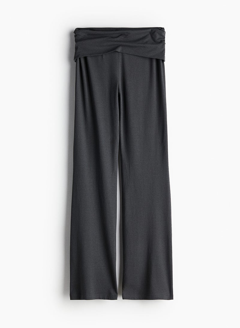 Flared Jersey Trousers