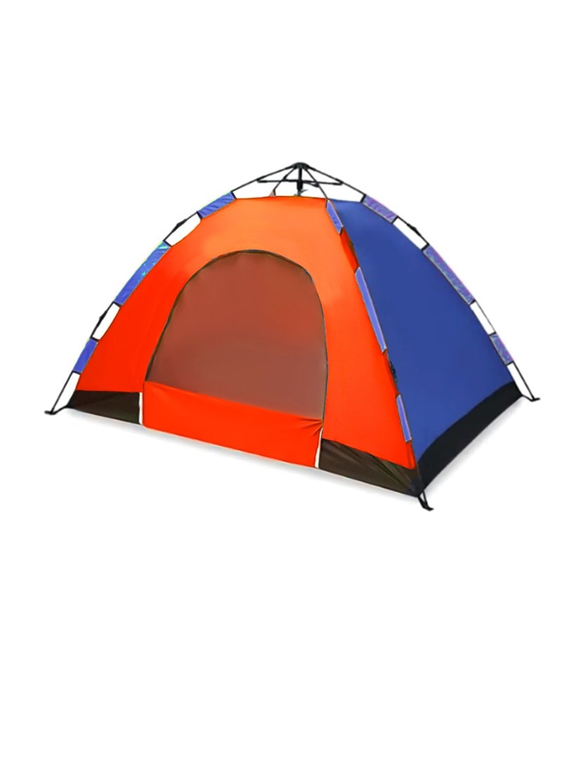 Camping Tent with Weather Technology, Instant Setup 3 Person Waterproof Tent, Double-Thick Fabric And Carry Bag, Sets Up In Few Minutes Automatic Tent For Outdoor (2x1.5 Meter)