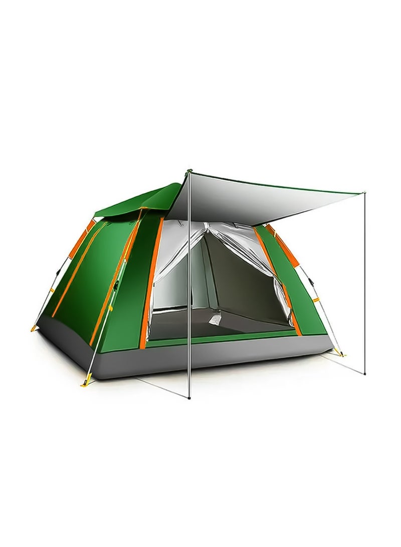 Camping Tent with Weather Technology, Instant Setup 4 Person Waterproof Tent, Double-Thick Fabric And Carry Bag, Sets Up In Few Minutes Automatic Tent For Outdoor LB-20345