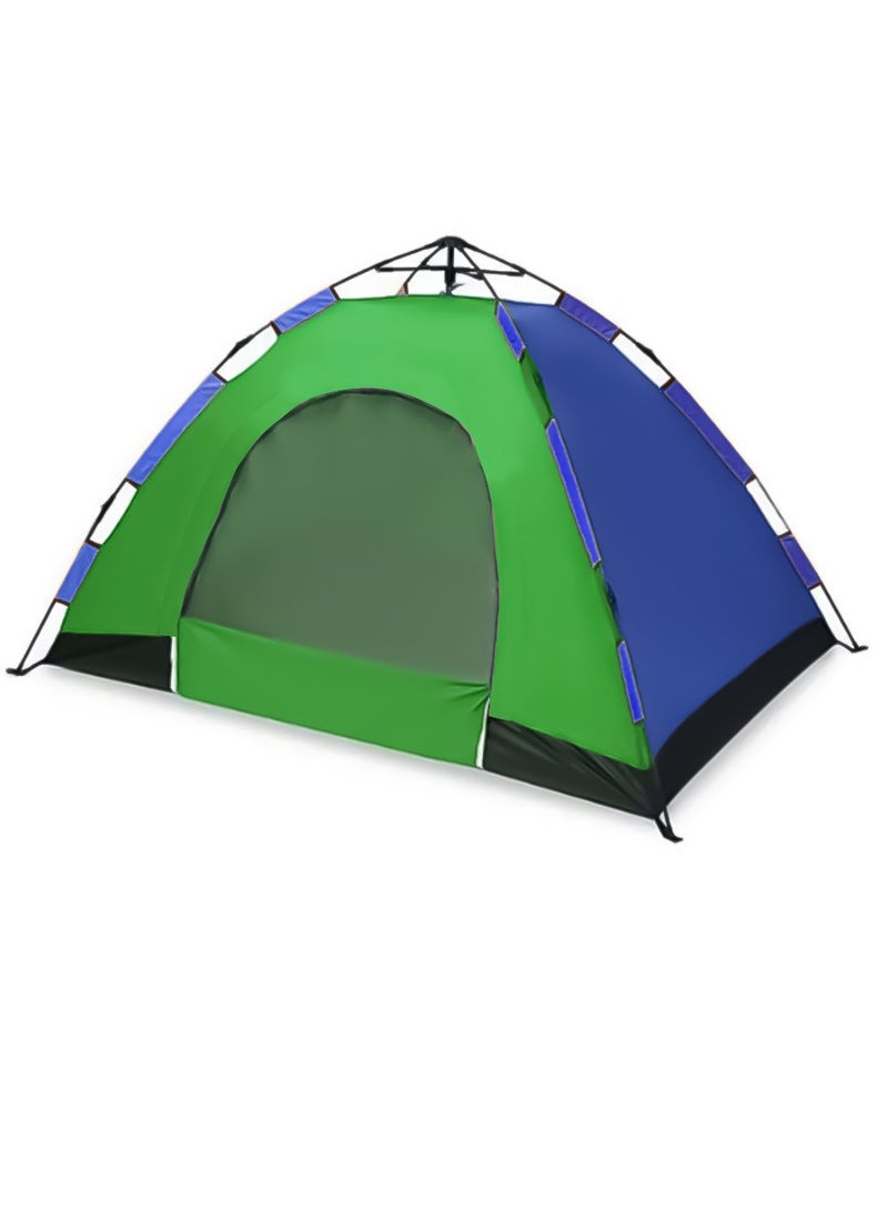 Camping Tent with Weather Technology, Instant Setup 3 Person Waterproof Tent, Double-Thick Fabric And Carry Bag, Sets Up In Few Minutes Automatic Tent For Outdoor (2x2.5 Meter)