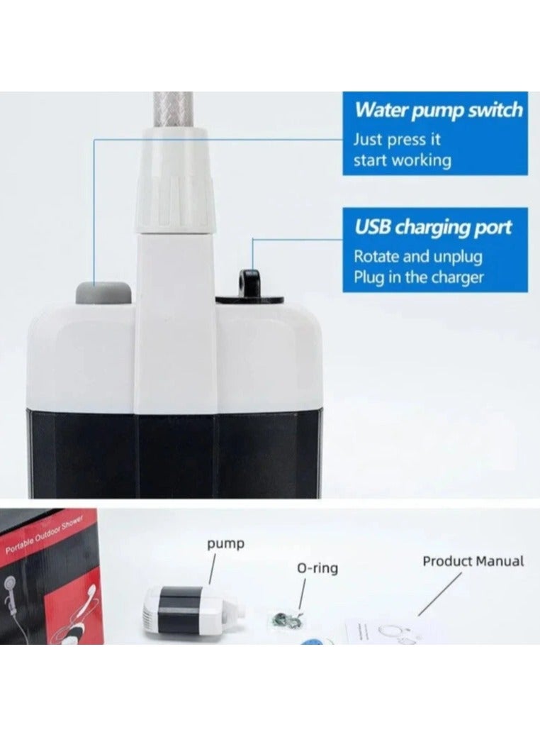 Portable Camp Shower, Camping Shower Pump