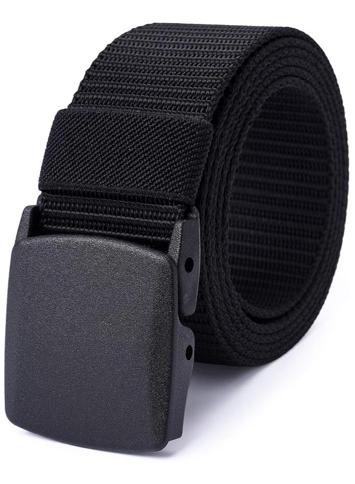 CLASSIC MILANO® Beep-Free Airport Security Belt for Men & Women – Cotton & Nylon, Non-Metal Fiber Buckle – TSA-Approved, Stylish Travel & Golf Belt