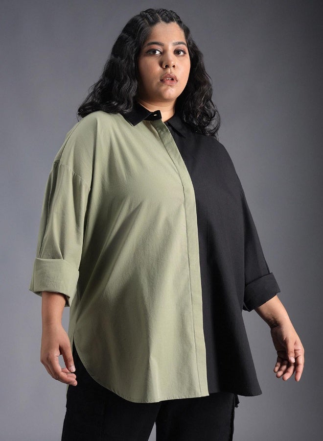 Women’s Oversized Multicolor Shirt – Vibrant and Stylish