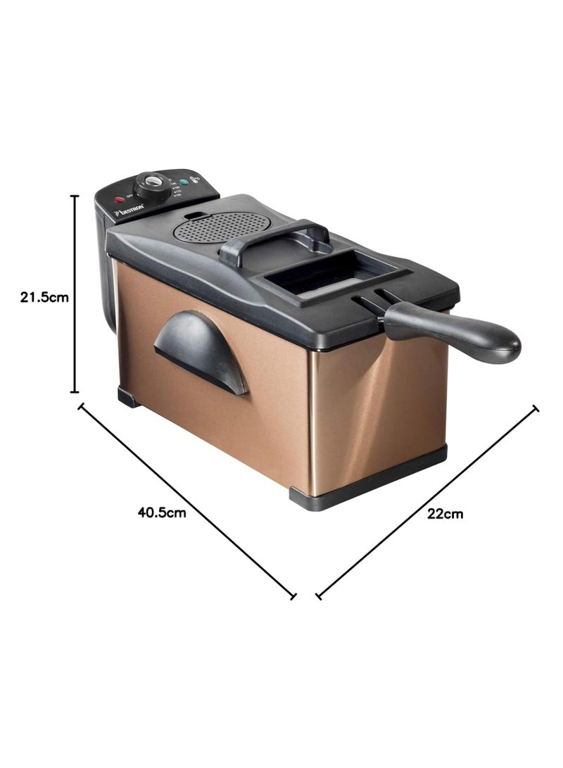 AF351 Cold Zone Fryer - 2200 W, 3.5 Litre, Stainless Steel, Copper