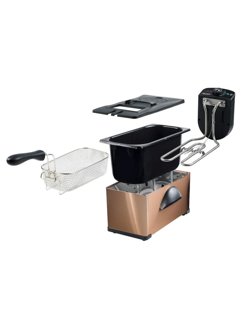 AF351 Cold Zone Fryer - 2200 W, 3.5 Litre, Stainless Steel, Copper