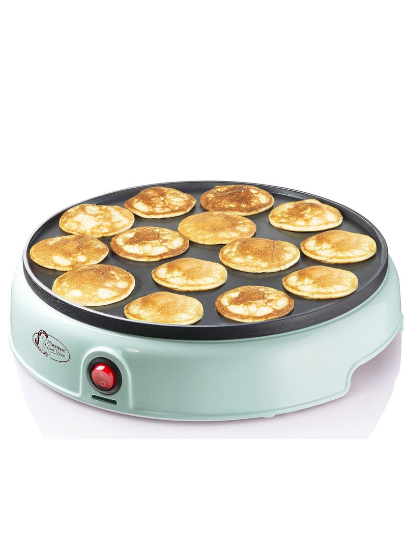 Poffertjes Maker in Retro Design, Non-Stick Pancake Maker, Mint