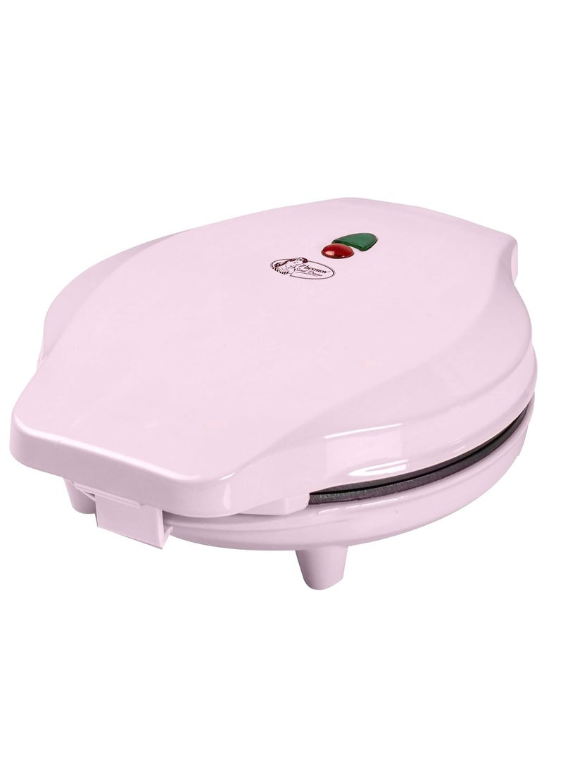 Bubble Waffle Iron, 700W, Pink - Perfect for Ice Cream and Fruits