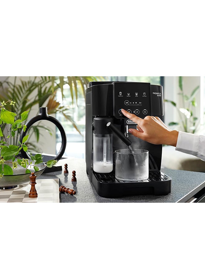 Coffee Machine MAGNIFICA START Fully Automatic Bean to Cup Coffee Machine, 6+ Functions, Ideal for Espresso, Americano, Cappuccino, Latte, Macchiato & Many More Coffee Recipes, 1.8 L 240 W ECAM22060B Black