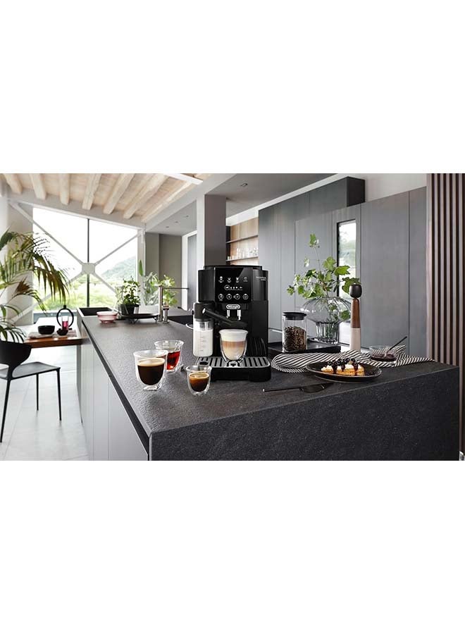 Coffee Machine MAGNIFICA START Fully Automatic Bean to Cup Coffee Machine, 6+ Functions, Ideal for Espresso, Americano, Cappuccino, Latte, Macchiato & Many More Coffee Recipes, 1.8 L 240 W ECAM22060B Black