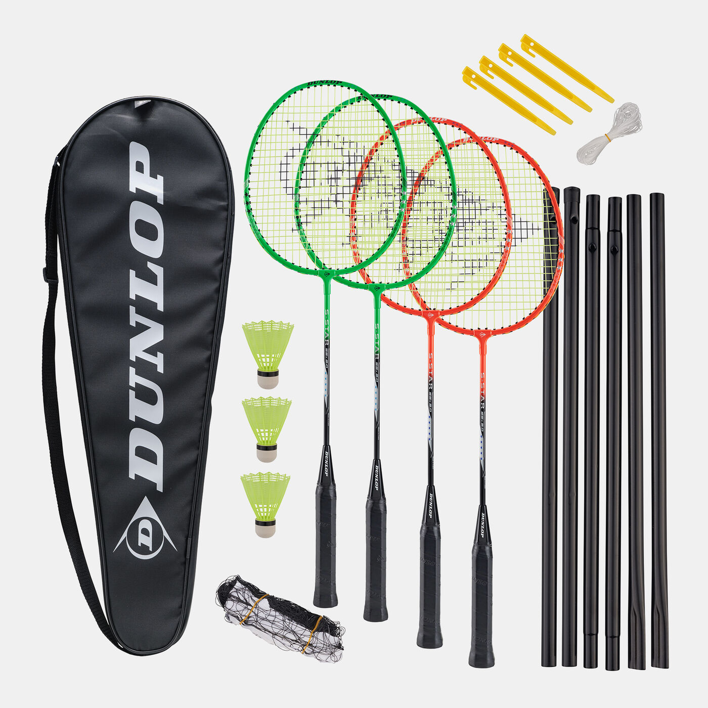 Kids' S-STAR SSx 2.0 4 Player Badminton Set