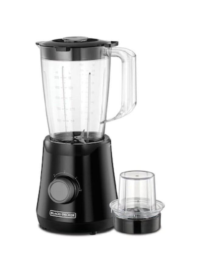 Black & Decker + 500W Blender with Grinding Mill and Clear 1.5 Liter BX530-B5