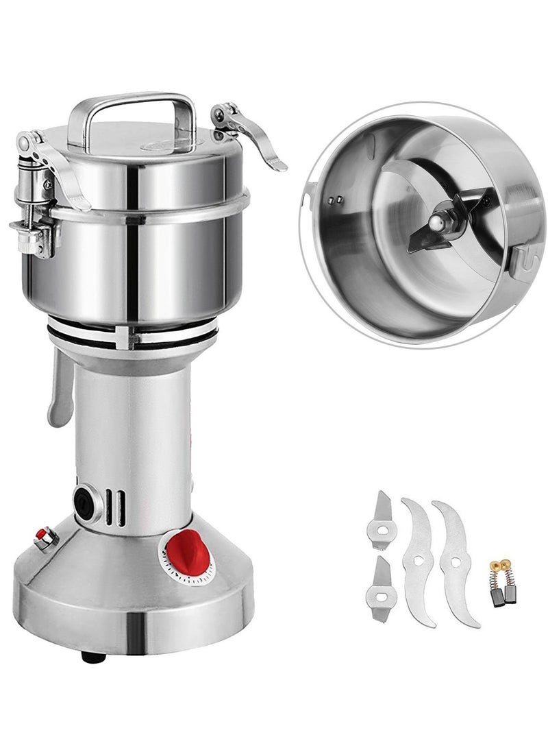 Electric Grain Mill Grinder for Herb Pulveriser Food Grade Stainless Steel Grinding Machine for Grain, SC-150G