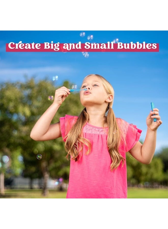 JOYIN 72 Pcs 6 Colors Mini Bubble Wands Bulk Party Favors Assortment Toys for Kids, Carnival Prizes, Wedding, Outdoor Gifts for Girls & Boys, Easter Basket Stuffers Goodie Gift Bag Stuffer Fillers