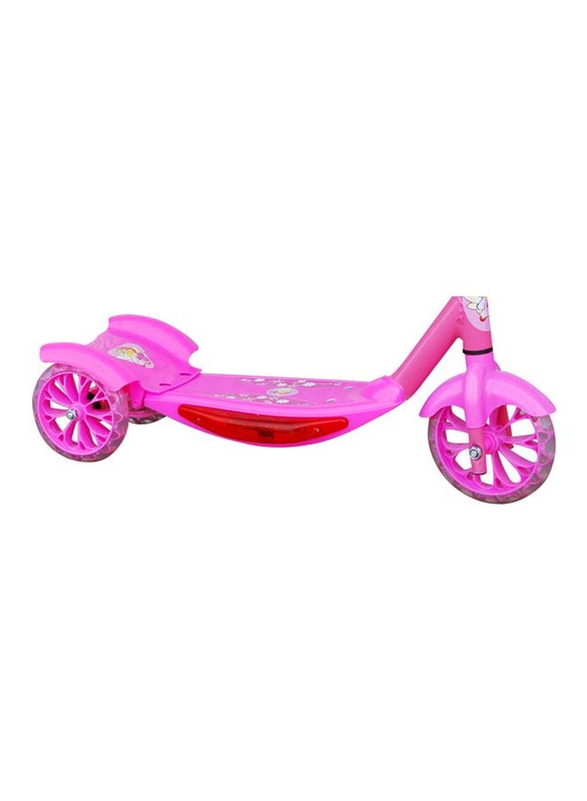 3-Wheel Kick Scooter With Storage Basket In Front And Tight Grip Handle 60x17x68cm