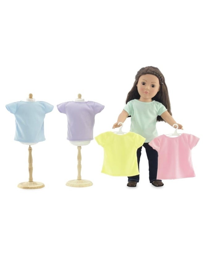 Emily Rose 18 inch Doll Clothes 5 Pack Pastel 18