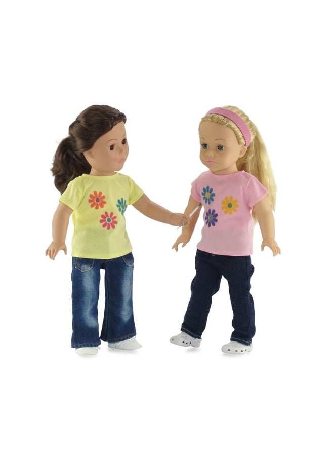 Emily Rose 18 inch Doll Clothes 5 Pack Pastel 18