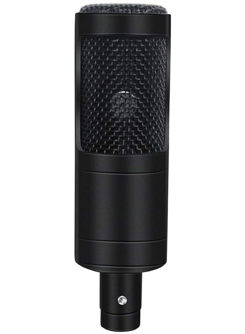 Professional Cardioid Studio Condenser Mic Include Adjustable Suspension Scissor Arm Stand, Shock Mount and Pop Filter for PC Karaoke,Gaming,Studio Recording & Broadcasting