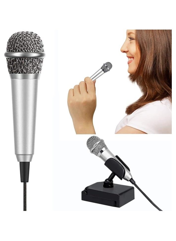 Mini Portable Vocal/Instrument Microphone For Mobile phone laptop Notebook Apple iPhone Sumsung Android With Holder Clip