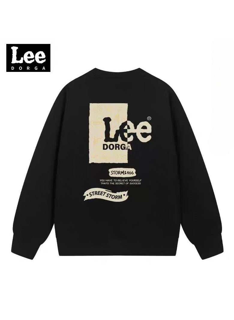 Lee Brand Hoodie Loose Casual Round Neck Long Sleeved Hoodie