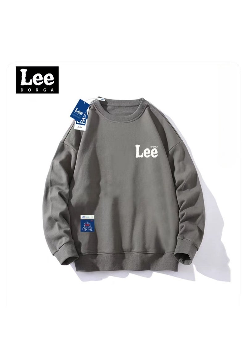 Lee Brand Hoodie Loose Casual Round Neck Long Sleeved Hoodie