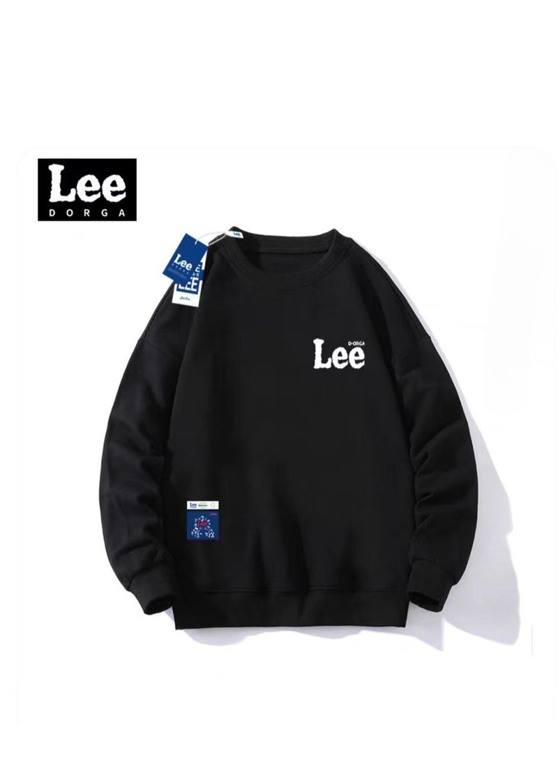 Lee Brand Hoodie Loose Casual Round Neck Long Sleeved Hoodie