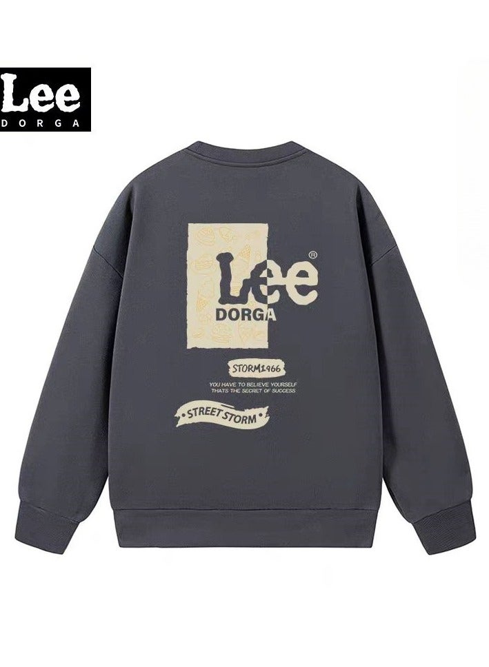 Lee Brand Hoodie Loose Casual Round Neck Long Sleeved Hoodie