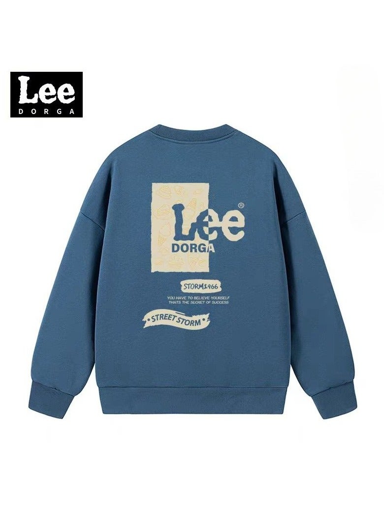 Lee Brand Hoodie Loose Casual Round Neck Long Sleeved Hoodie