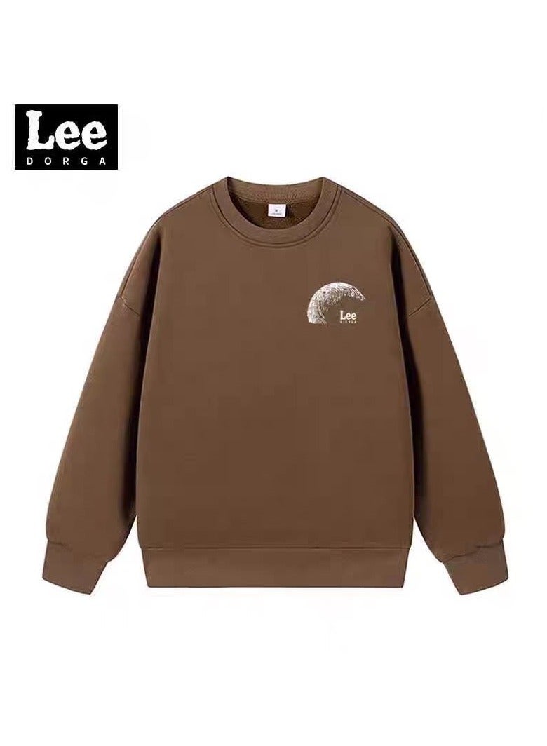 Lee Brand Hoodie Loose Casual Round Neck Long Sleeved Hoodie