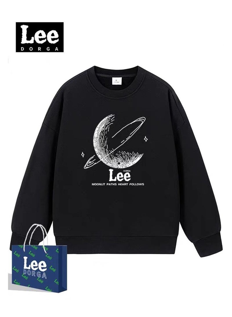 Lee Brand Hoodie Loose Casual Round Neck Long Sleeved Hoodie