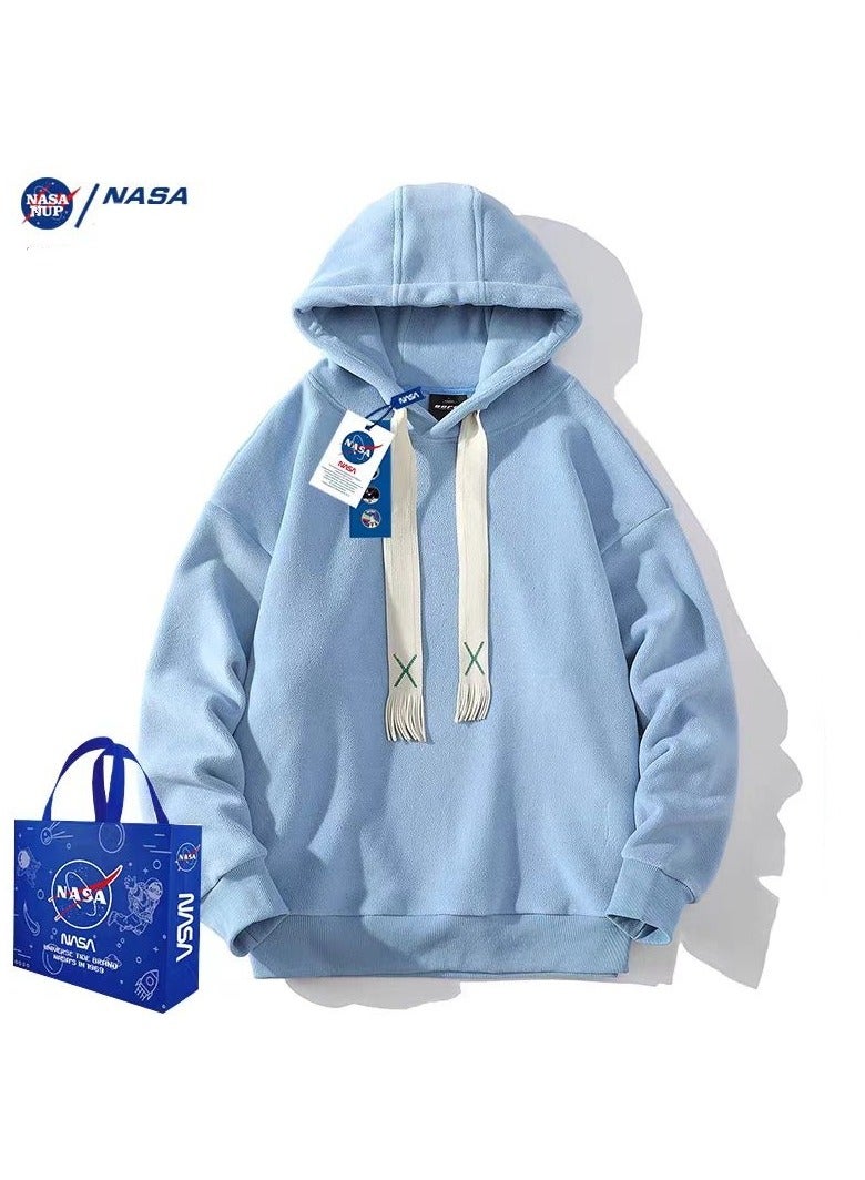 Polar Fleece Hoodie Spring And Autumn Style Top Heavyweight Hoodie