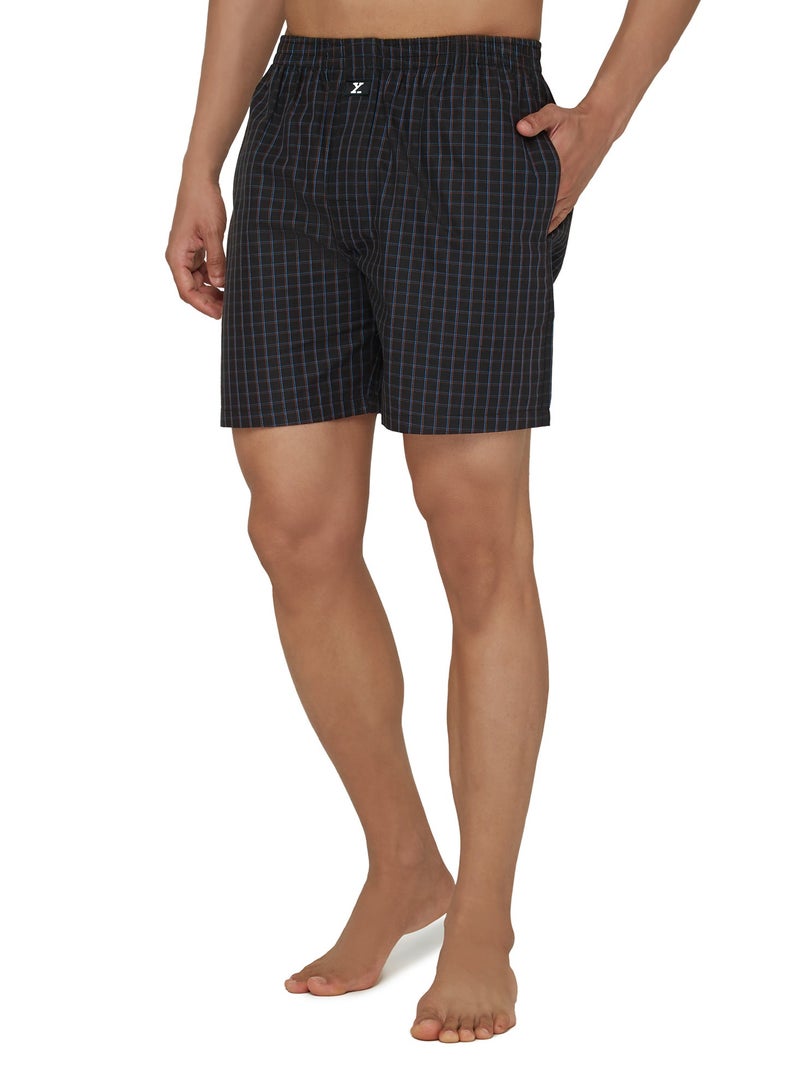 IntelliEaze Super Combed Cotton Boxer Shorts for mens pack of 2