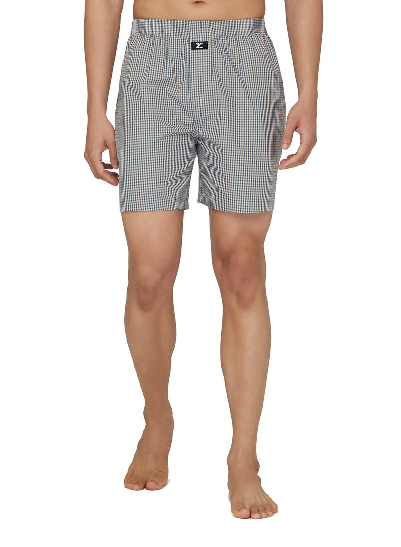 IntelliEaze Super Combed Cotton Boxer Shorts for mens pack of 2