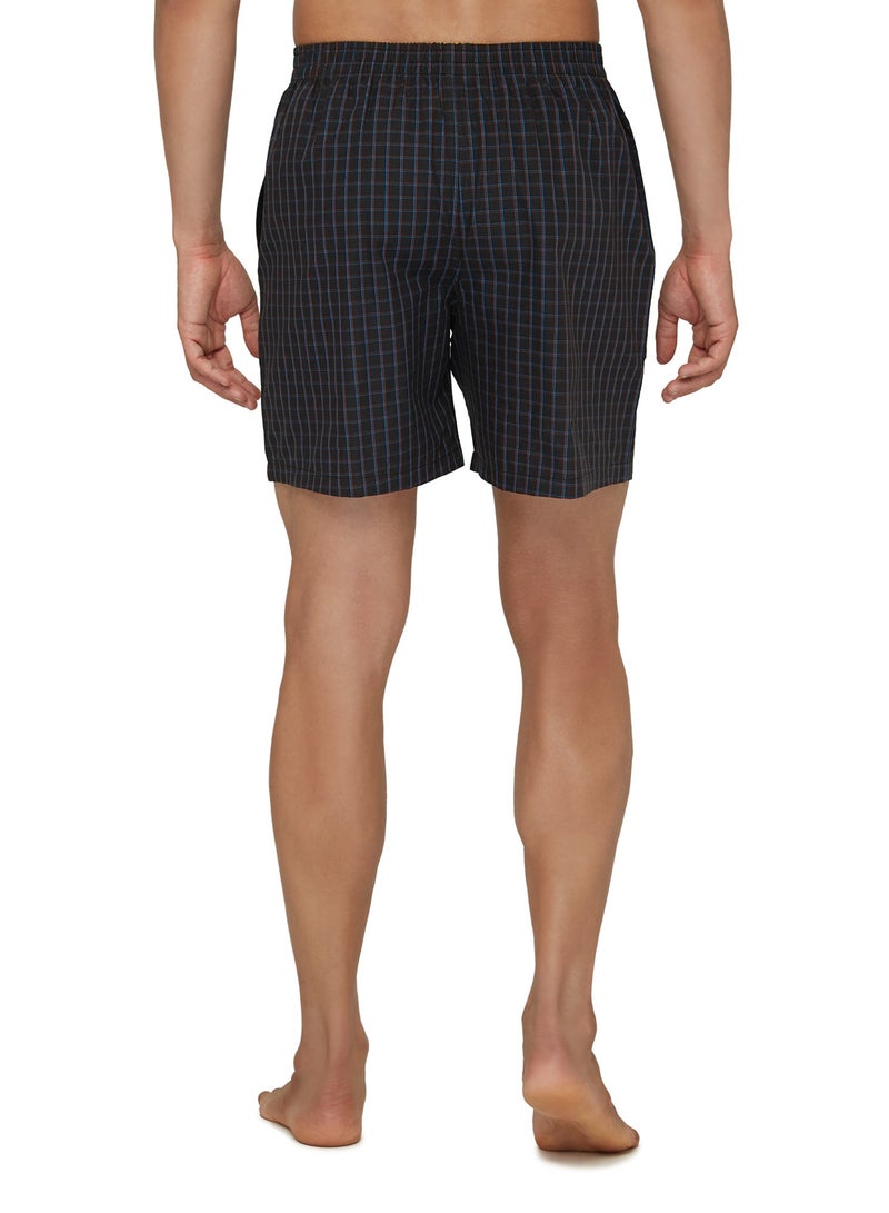 IntelliEaze Super Combed Cotton Boxer Shorts for mens pack of 2