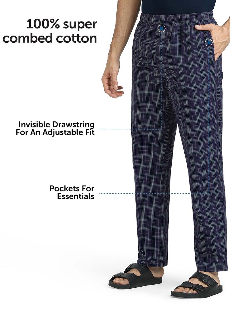 Combed Cotton Checks Men Pyjama